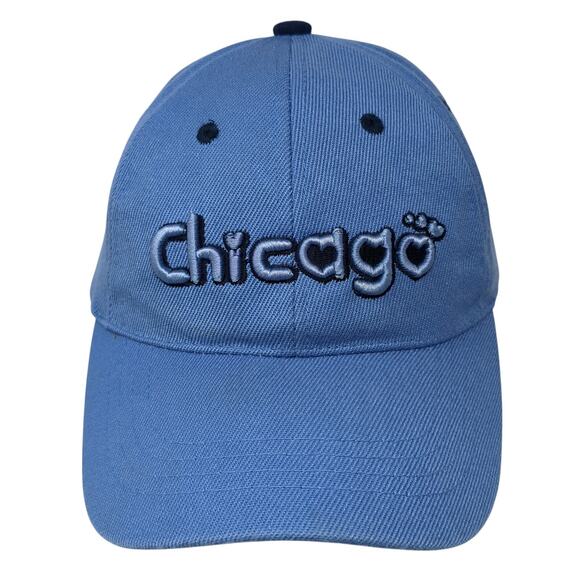 Chicago Toddler Strapback Baseball Cap Blue One Size Adjustable Embroidered - Picture 1 of 9